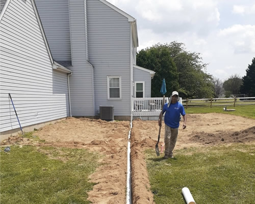 Underground Gutter Drainage