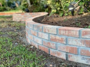 new brick paver wall